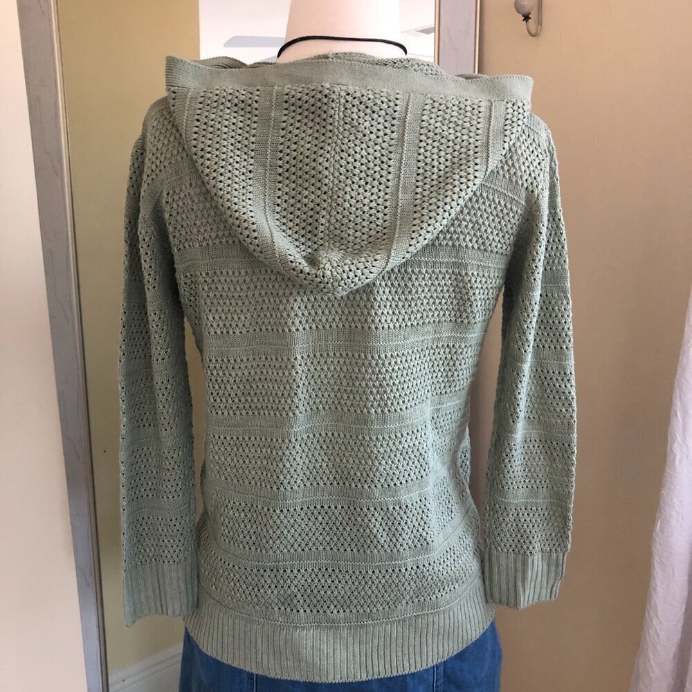 Vintage Y2K Womens Light Green Hoodie Medium - Picture 3 of 8